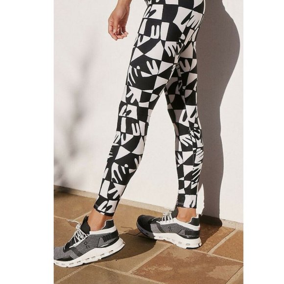 NWT Anthropologie | Hand print workout legging - Picture 1 of 11